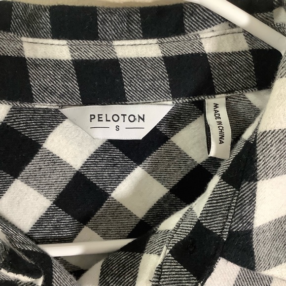 Peloton Buffalo Plaid High LowButton Front Shirt - Picture 5 of 7